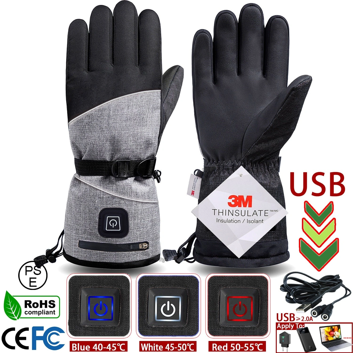 Warm Hands Guaranteed: 3M Winter Heated Gloves. Beat the Cold in Style.